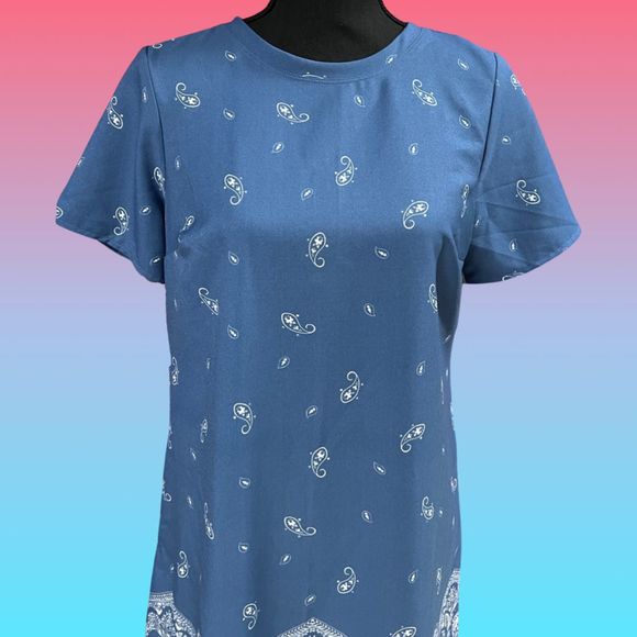 A&F PAISLEY SHIFT DRESS - Picture 3 of 12